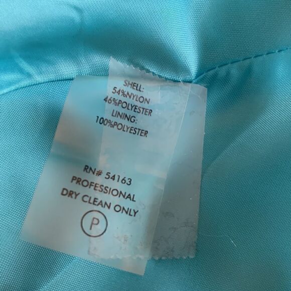 Calvin Klein Blue Lace Fit and Flare Dress | Size 8 - Picture 4 of 10